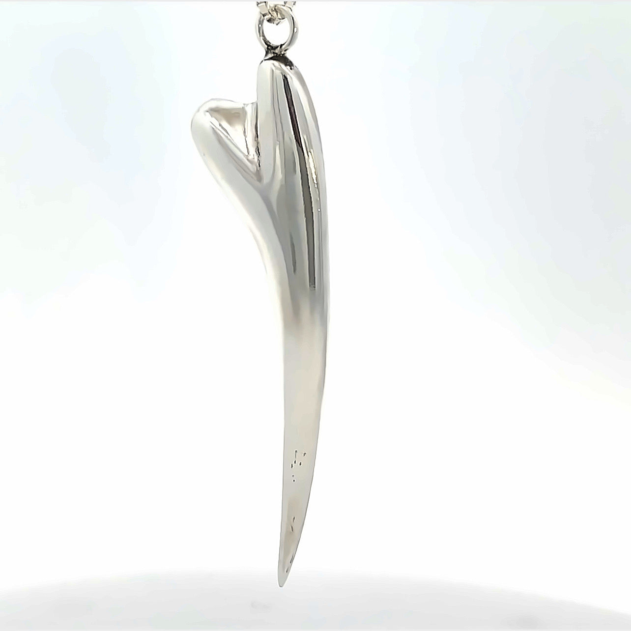 Long Engaging Heart Pendant